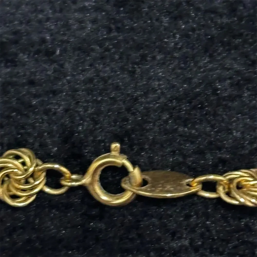 Trifari Vintage Gold-Tone Rope Style Chain Necklace 24